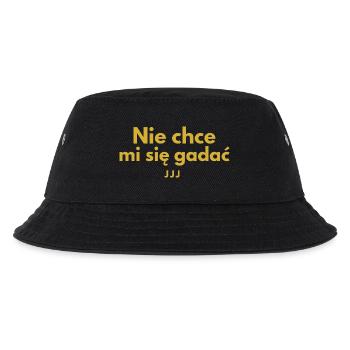 Ich will nicht reden – JJJ - Kinder Bucket Hat - Schwarz - Vorne