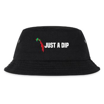 Just a dip Aktienmarkt Börse Trader - Kinder Bucket Hat - Schwarz - Vorne