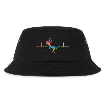 Boulderer heartbeat Bouldering Bouldering - Kids’ Bucket Hat - black - Front