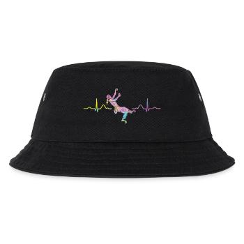 Boulderer heartbeat Bouldering Bouldering - Kids’ Bucket Hat - black - Front