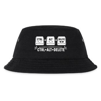 Ctrl Alt-Delete Niedliche Tasten-Trio - Kinder Bucket Hat - Schwarz - Vorne