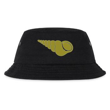 Spiral Snail Olive Motif - Kids’ Bucket Hat - black - Front