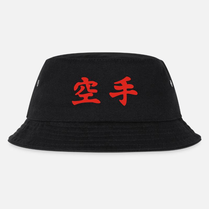 Karate waagrecht - Kinder Bucket Hat - Schwarz