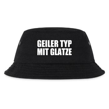 geiler typ mit glatze - Kinder Bucket Hat - Schwarz - Vorne