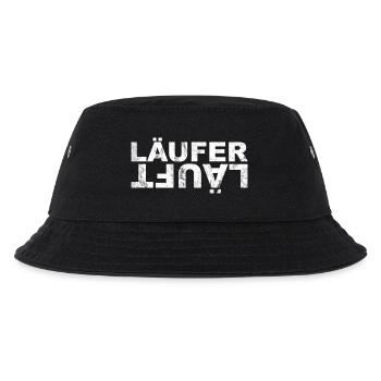 Laufen - Läufer Läuft - Kinder Bucket Hat - Schwarz - Vorne