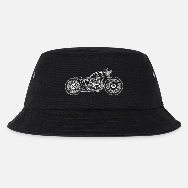 Chopper / moto bobber 09_weiß - Bob Enfant - noir