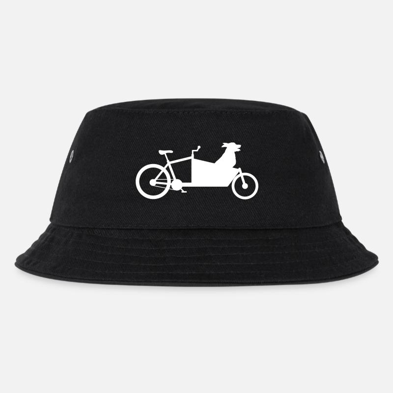 Lastenrad Hund - Kinder Bucket Hat - Schwarz