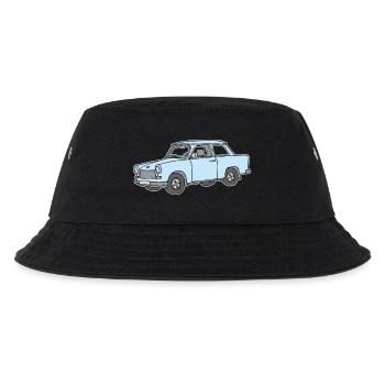 Hellblauer Trabi,  - Kinder Bucket Hat - Schwarz - Vorne