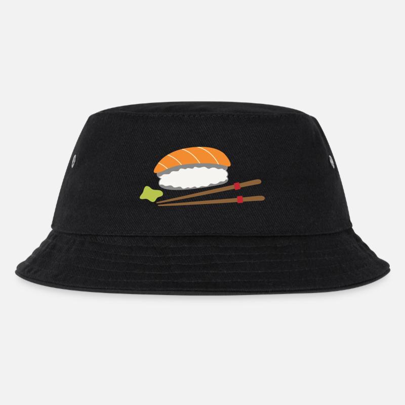Sushi - Kinder Bucket Hat - Schwarz