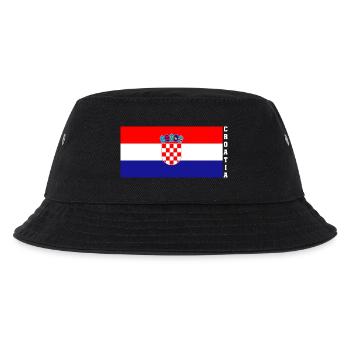 Croatie pays drapeau symbole cadeau - Bob Enfant - noir - Devant