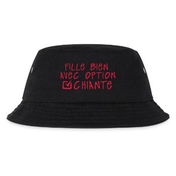 chiante fille bien option citation - Bob Enfant - noir - Devant