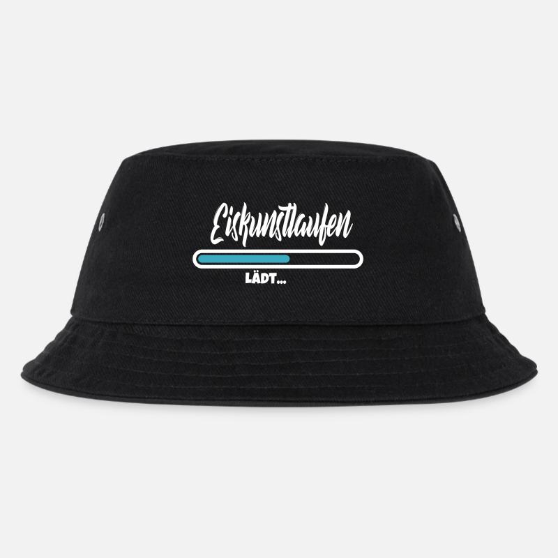 Eiskunstlaufen lädt bitte warten - Kinder Bucket Hat - Schwarz