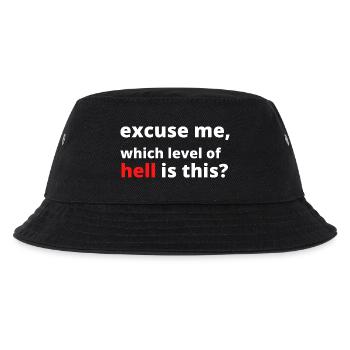 Lustige sarkastische Spruch - Kinder Bucket Hat - Schwarz - Vorne
