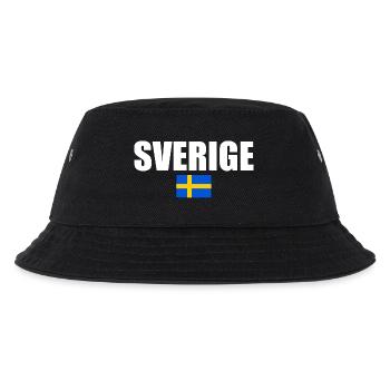 Sverige - Kinder Bucket Hat - Schwarz - Vorne