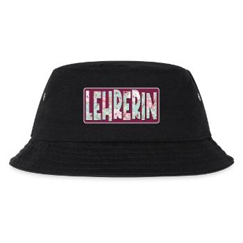 LEHRERIN - LEHRAMT ABSCHIED - Kinder Bucket Hat - Schwarz - Vorne