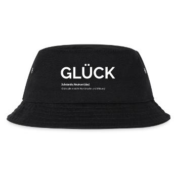 Glück - Kinder Bucket Hat - Schwarz - Vorne