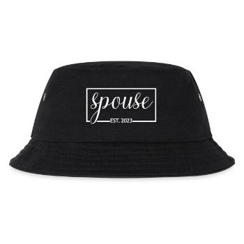 Ehepartner Est. 2023 - Männer & Frauen Hochzeitstag Geschenk - Kinder Bucket Hat - Schwarz - Vorne