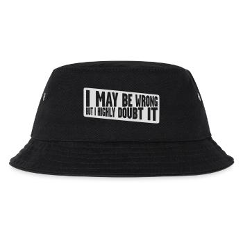 I may be wrong - Kids’ Bucket Hat - black - Front