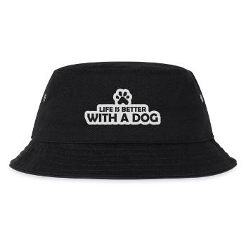 better with a dog - Kids’ Bucket Hat - black - Front