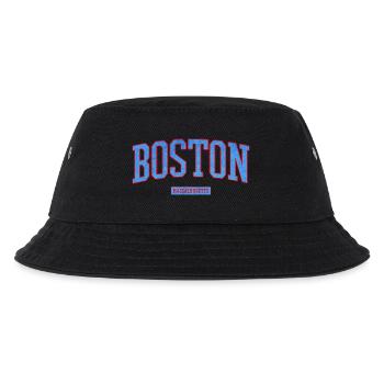 Boston Stadt Pride Emblem - Kinder Bucket Hat - Schwarz - Vorne