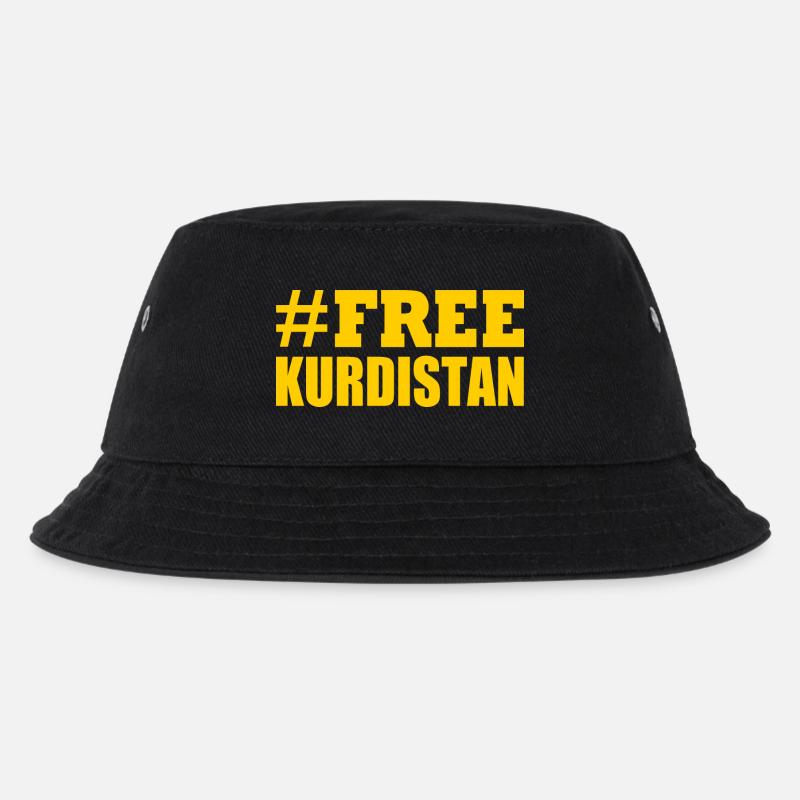 Free Kurdistan - Kinder Bucket Hat - Schwarz