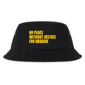 No peace without justice for ukraine - Kids’ Bucket Hat - black - Front