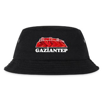 gaziantep e 18 a kale - Kinder Bucket Hat - Schwarz - Vorne