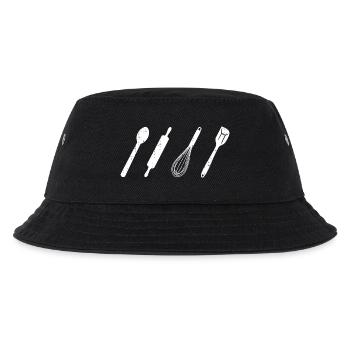 Backutensilien - Kinder Bucket Hat - Schwarz - Vorne