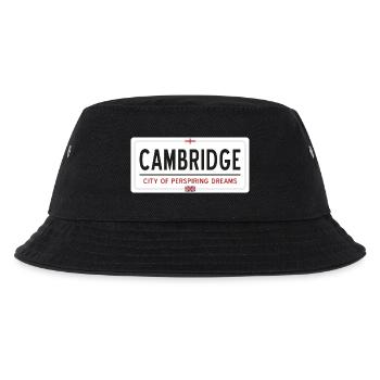 Ortsschild von Cambridge - Kinder Bucket Hat - Schwarz - Vorne