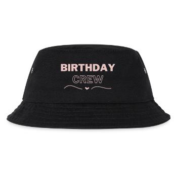 Birthday Crew - Kinder Bucket Hat - Schwarz - Vorne