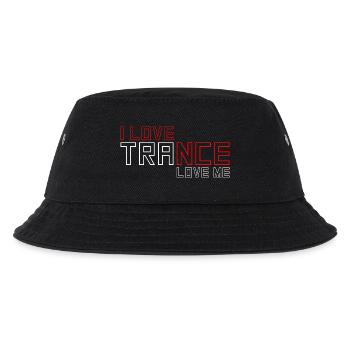 I Love Trance - Kinder Bucket Hat - Schwarz - Vorne