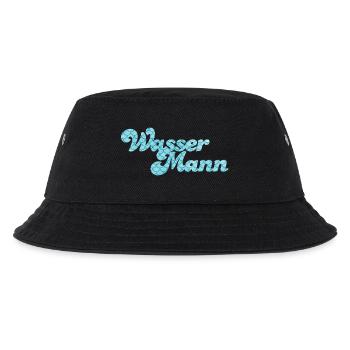 Wassermann Schuppen Wasser Sternzeichen Pool - Kinder Bucket Hat - Schwarz - Vorne