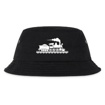 Railway Drawing - Kids’ Bucket Hat - black - Front