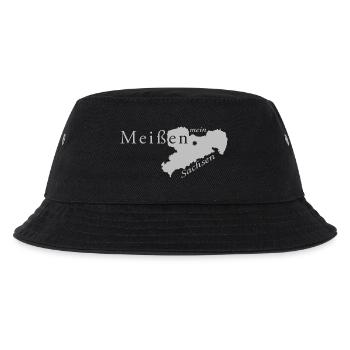 Meißen - Mein Sachsen - Heimatstadt - Kinder Bucket Hat - Schwarz - Vorne