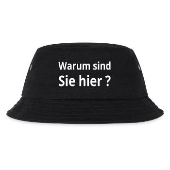 Party - Kinder Bucket Hat - Schwarz - Vorne