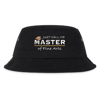 Just Call Me Master of Fine Arts – Humour d’artiste - Bob Enfant - noir - Devant