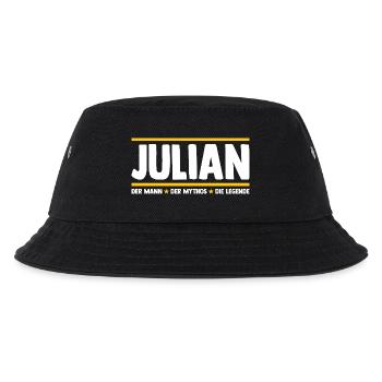 Julian - Kinder Bucket Hat - Schwarz - Vorne