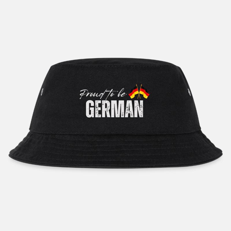 Stolzer Deutscher, ich liebe Deutschland - Kinder Bucket Hat - Schwarz