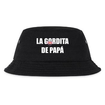 Papas Molliger in WEISS - Kinder Bucket Hat - Schwarz - Vorne