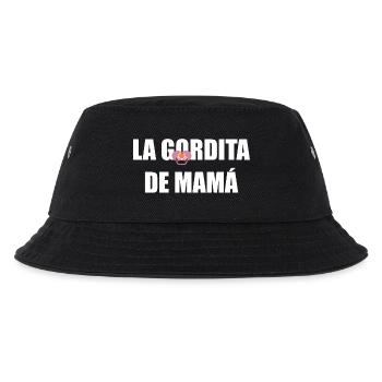 Mamas Molliger in WEISS - Kinder Bucket Hat - Schwarz - Vorne