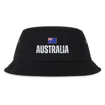 Flagge Australien, ich liebe Australien - Kinder Bucket Hat - Schwarz - Vorne