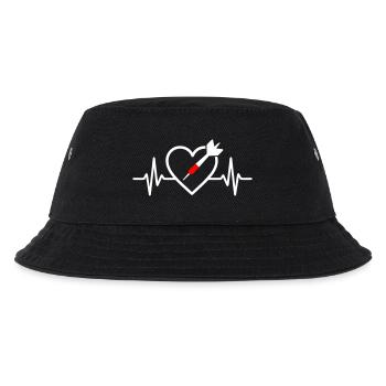 Herzpfeile – Leidenschaft und Präzision - Kinder Bucket Hat - Schwarz - Vorne