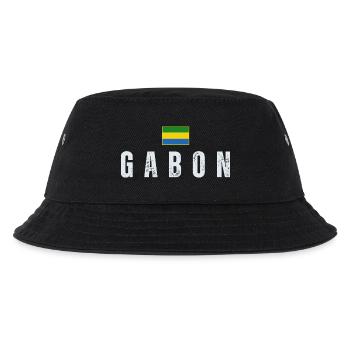 Gabunische Flagge, gabunischer Patriot - Kinder Bucket Hat - Schwarz - Vorne