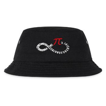 Unendliche Pi-Ziffern Ouroboros - Kinder Bucket Hat - Schwarz - Vorne