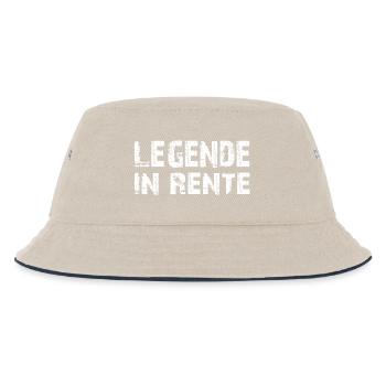Endlich Rentner - Kinder Bucket Hat - Natur/Navy - Vorne