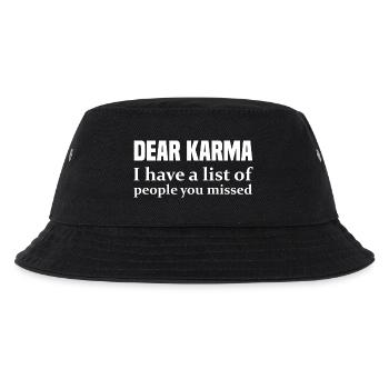Cher Karma, j’ai une liste des personnes que tu as manquées - Bob Enfant - noir - Devant