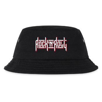 Rock'N'Roll Custom Typography Logo - Kids’ Bucket Hat - black - Front
