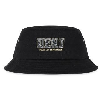 DENT – Hinterlass einen Eindruck | Metallisches Wortspiel - Kinder Bucket Hat - Schwarz - Vorne