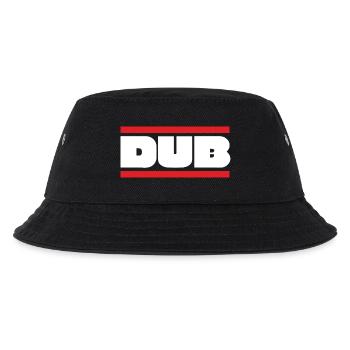 DUB Bold Wordmark with Red Bars - Kids’ Bucket Hat - black - Front
