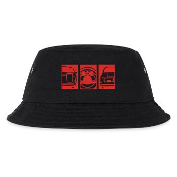 /8er 3er Pack - Kinder Bucket Hat - Schwarz - Vorne